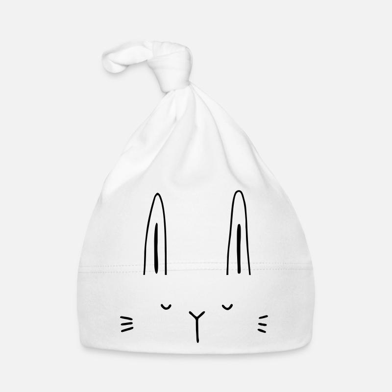 Hase Hasengesicht Gesicht Geschenkidee Baby Bio-Mütze