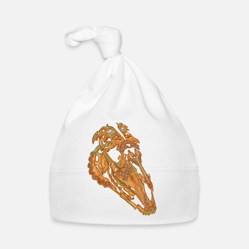 Spitze Schädel Baby Bio-Mütze