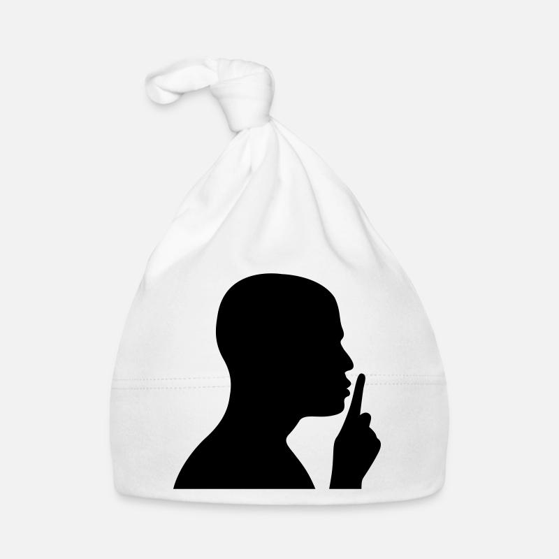 A man whispering Organic Baby Cap