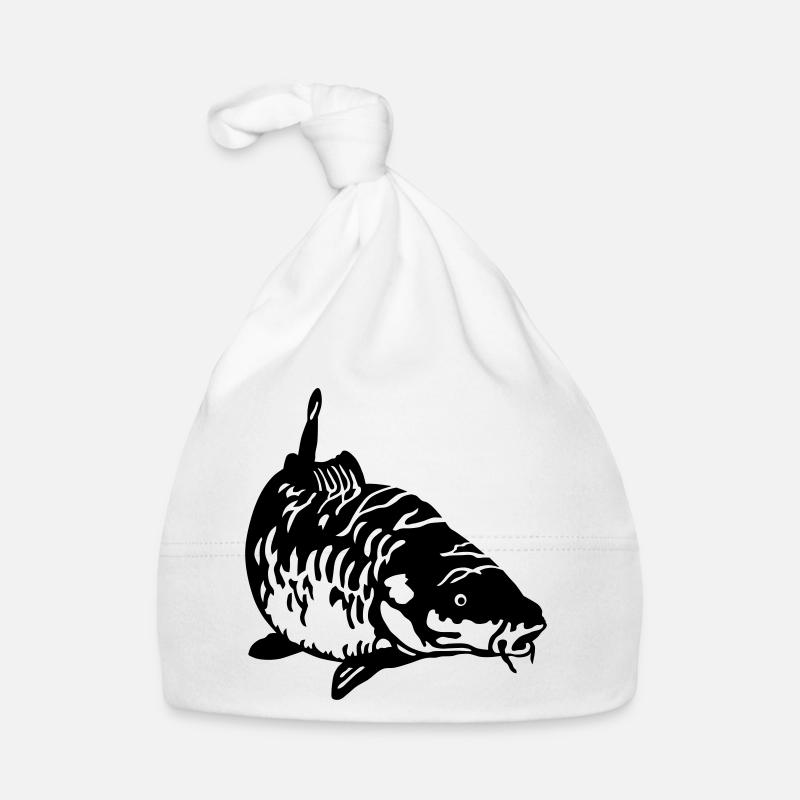 Carp - Organic Baby Cap - white