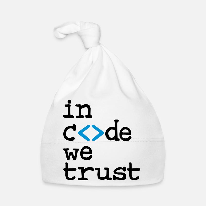 in code we trust ! Bonnet bio Bébé