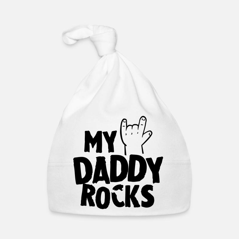 My daddy rocks Bonnet bio Bébé