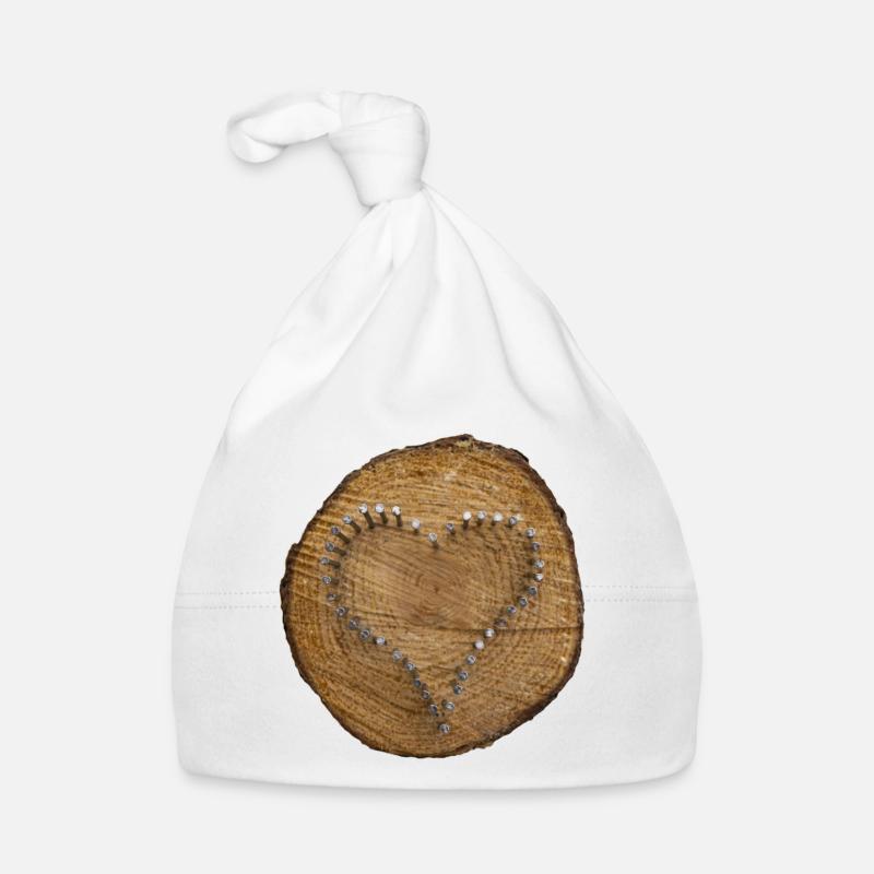 Herz - ein Zeichen der Liebe Baby Bio-Mütze