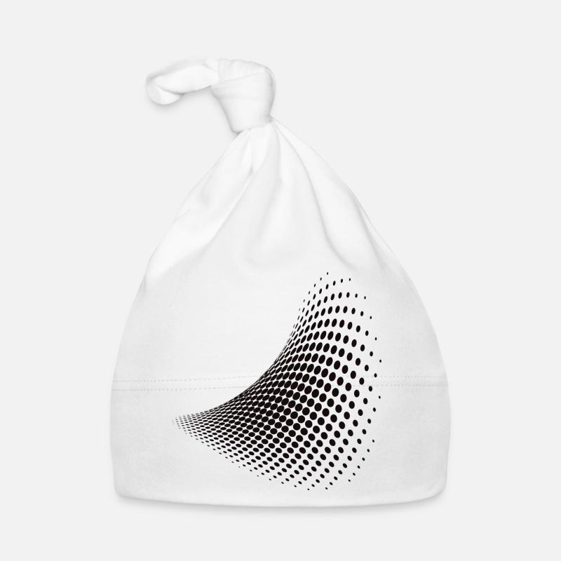 Optical illusion pattern shapes geometry gift Organic Baby Cap