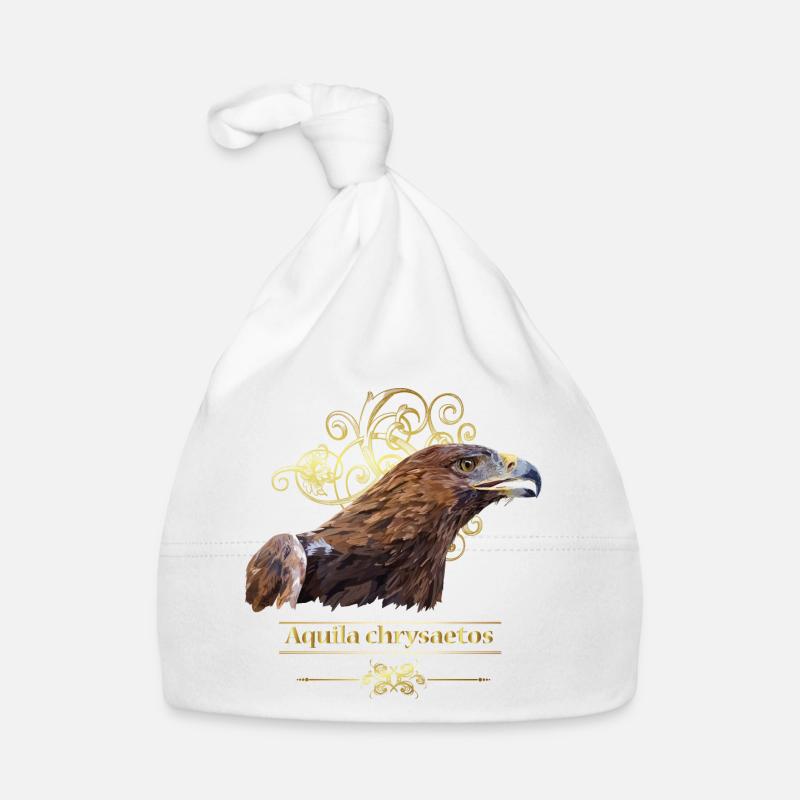 Aigle royal - Bonnet bio Bébé - blanc