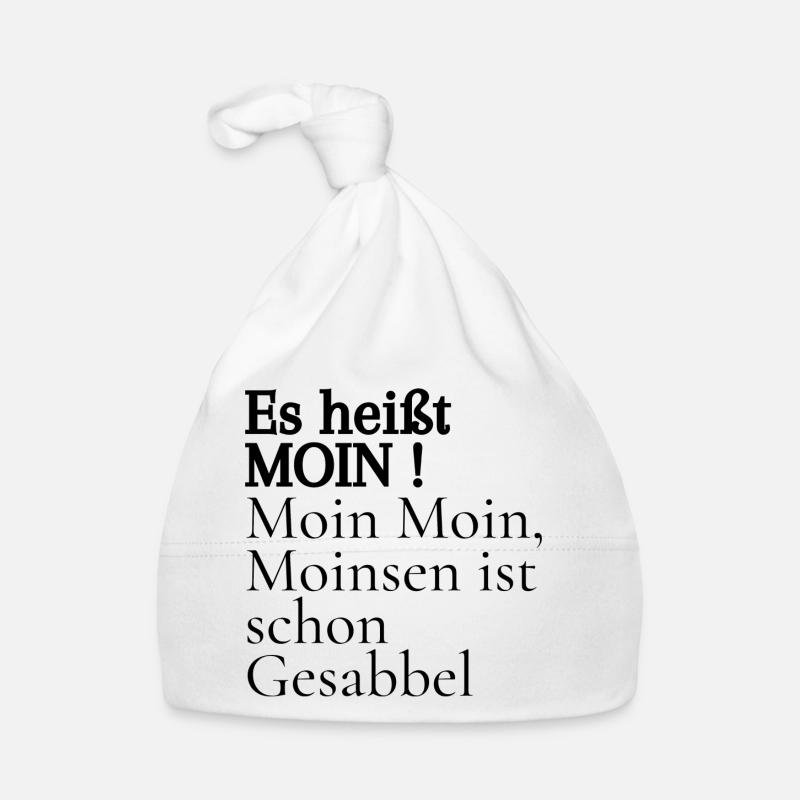 Es heißt Moin - Baby Bio-Mütze - Weiß