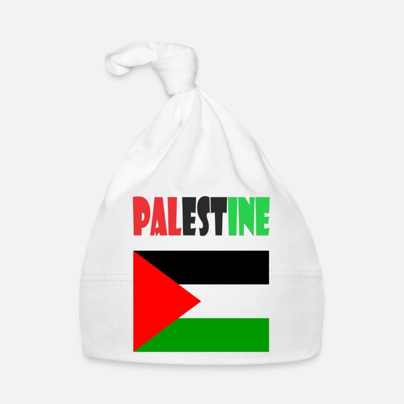 Palestine Design - Bonnet bio Bébé - blanc