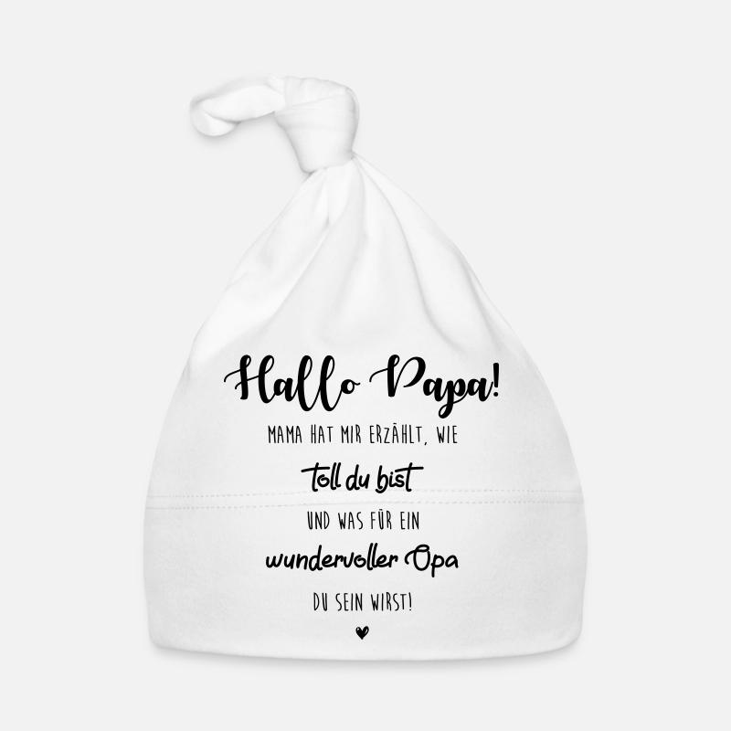 Baby Opa Geschenkidee Baby Bio-Mütze