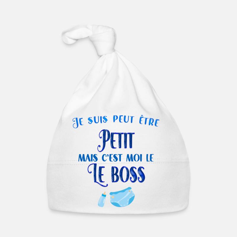 Bébé d'amour bébé boss humour naissance Bonnet bio Bébé