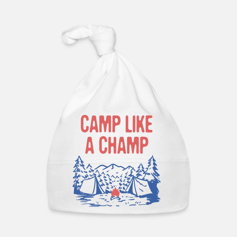 Camp Like a Champ Summer Camping Tropical Camper Cappellino ecologico per neonato