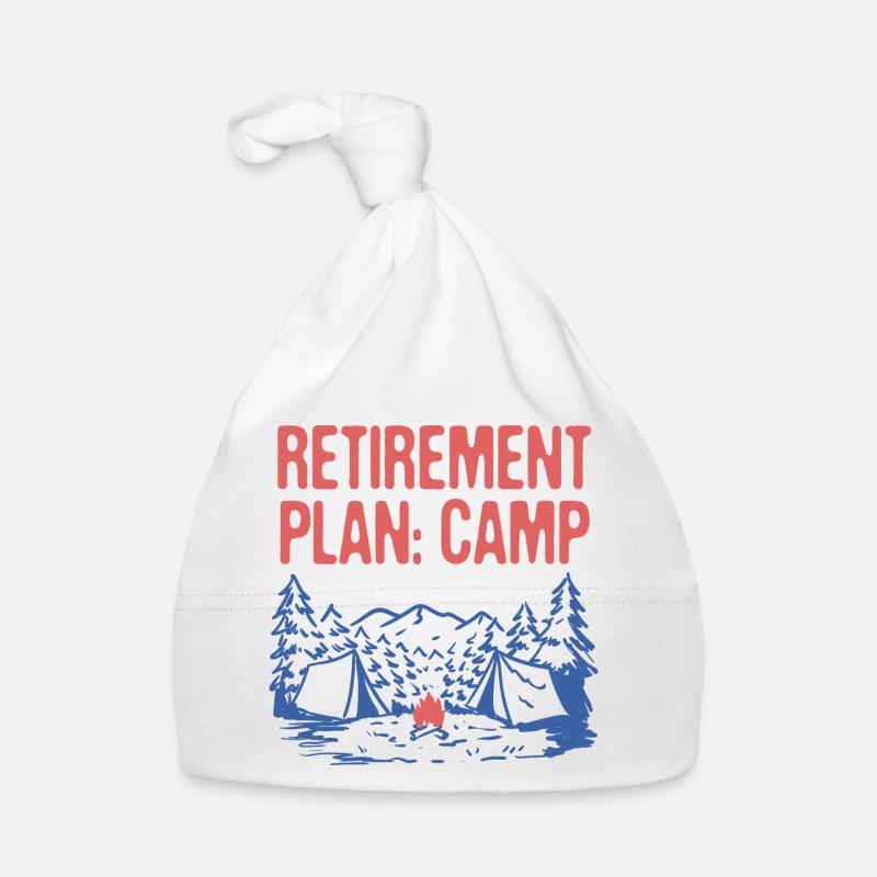 Retirement Plan Camp Retired Camping Elderly Organic Baby Cap