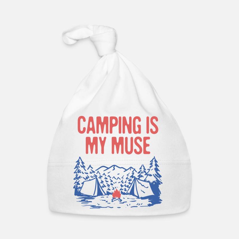 Le camping est mon passe-temps de camp de loisirs Bonnet bio Bébé