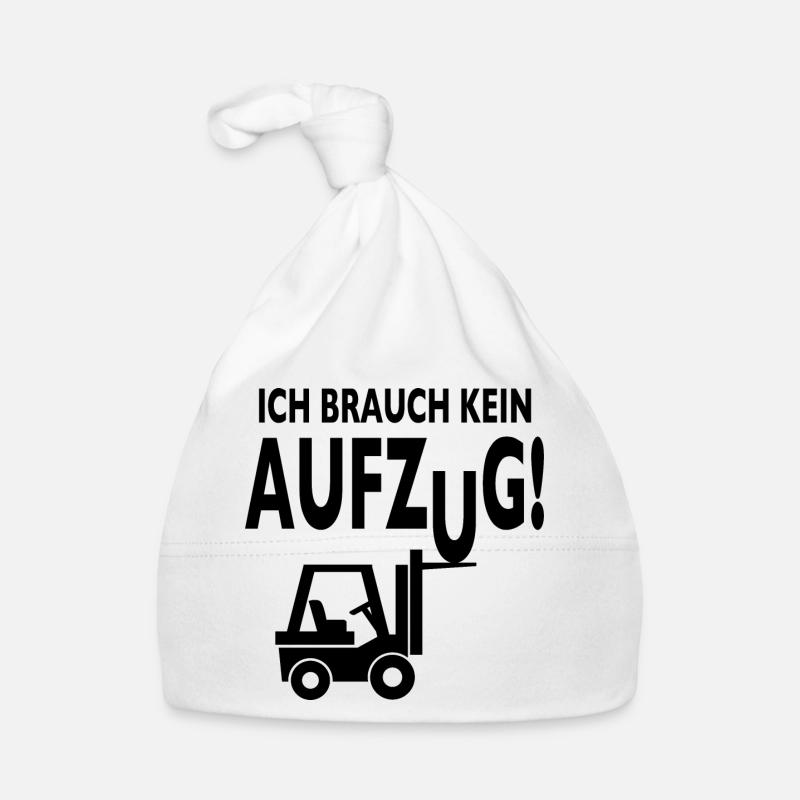 Staplerfahrer Lagerist Gabelstaplerfahrer Stapler - Baby Bio-Mütze - Weiß