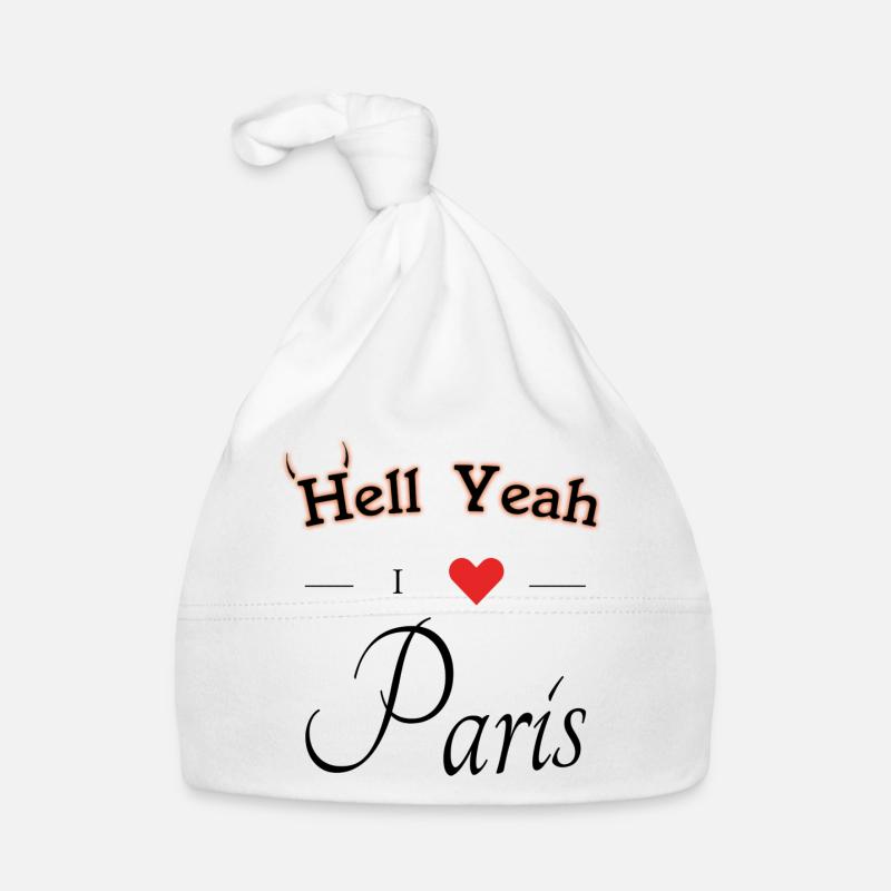 hell yeah i love Paris Baby Bio-Mütze