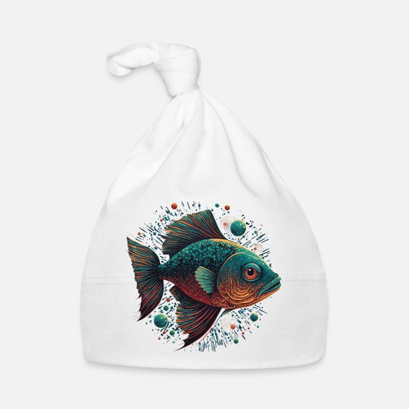 Fisch Liebe Baby Bio-Mütze