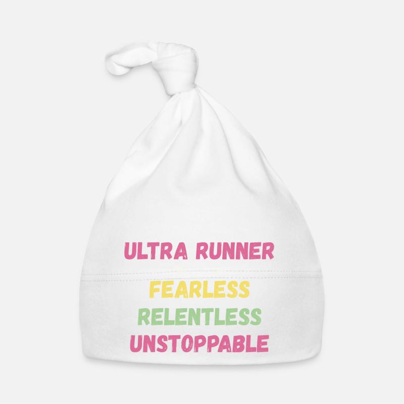 Ultra Runner - Intrépide. Implacable. Imparable. Bonnet bio Bébé