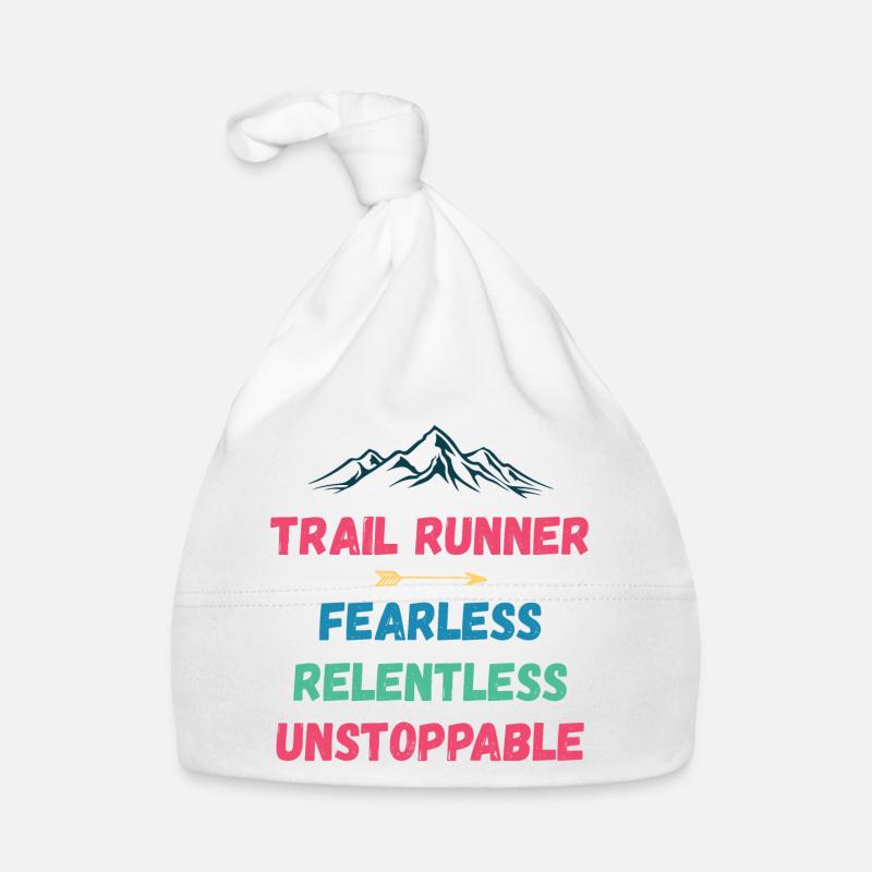Trail Runner - Intrépide. Implacable. Imparable. Bonnet bio Bébé