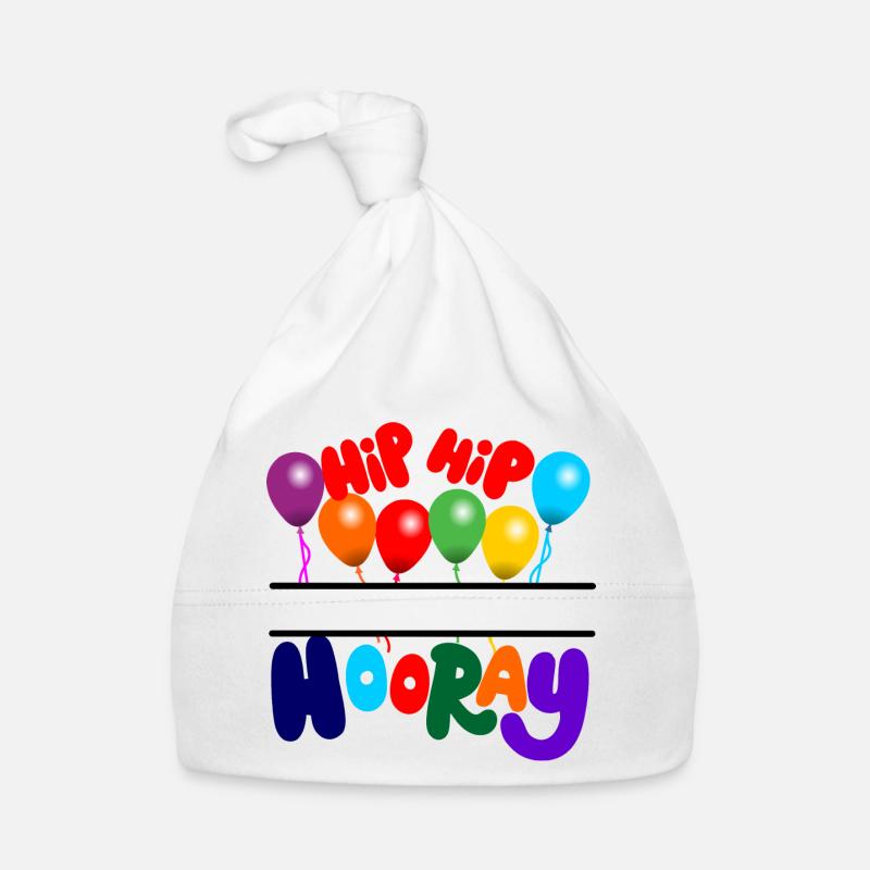 Hip hip hourra party Bonnet bio Bébé