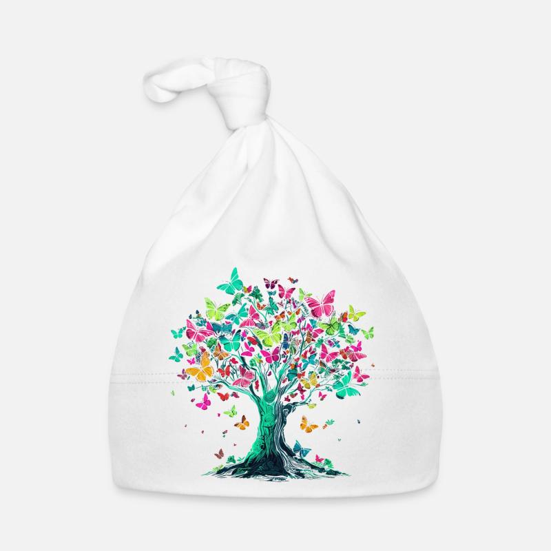 Papillon Arbre Nature Insecte Prédateur Bonnet bio Bébé