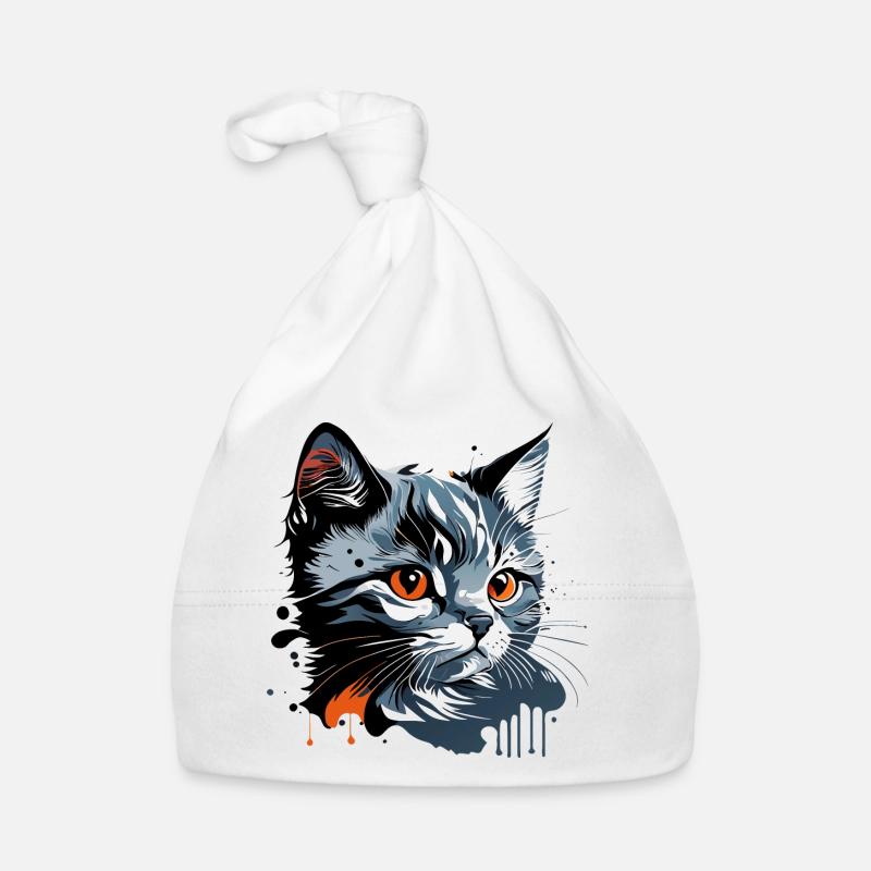 Kitten , young cat Organic Baby Cap