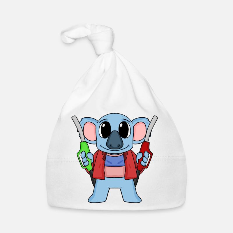 Préposé à la station-service Station d’essence Koala Bonnet bio Bébé