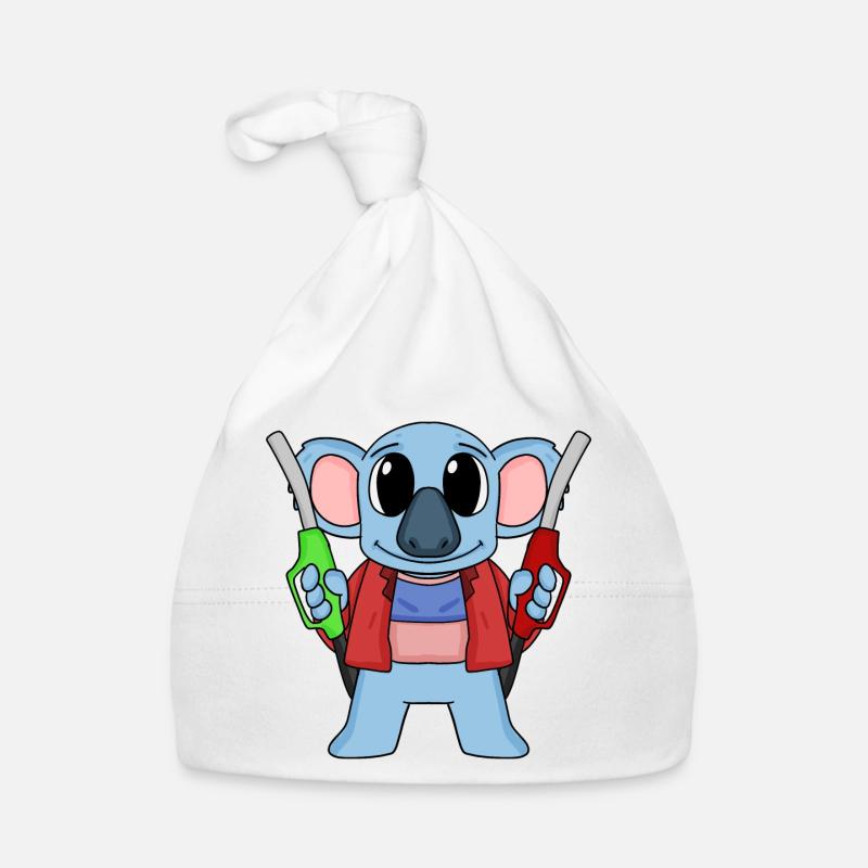 Tankwart Koala Tankstelle Baby Bio-Mütze