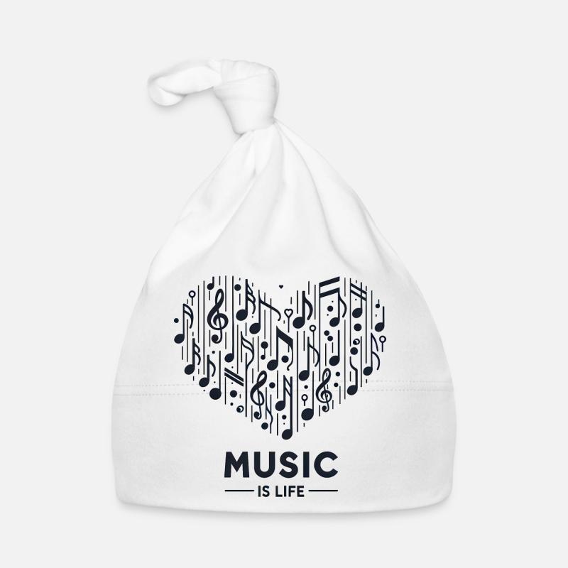 Musik ist Leben Baby Bio-Mütze