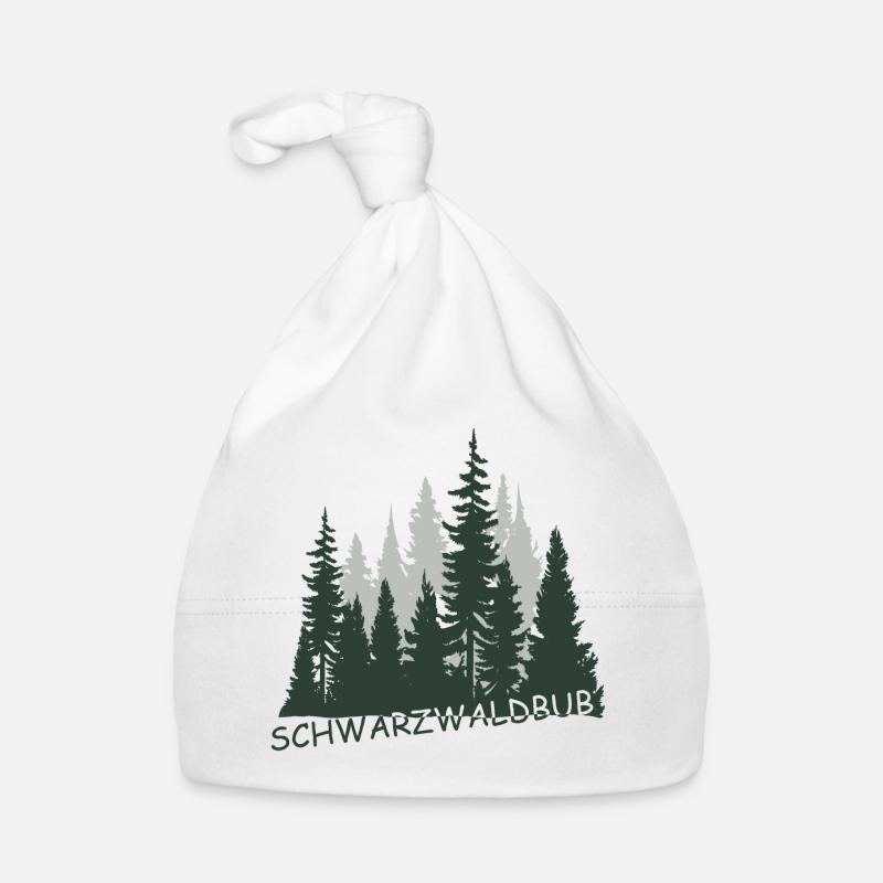 Schwarzwaldbub - Baby Bio-Mütze - Weiß