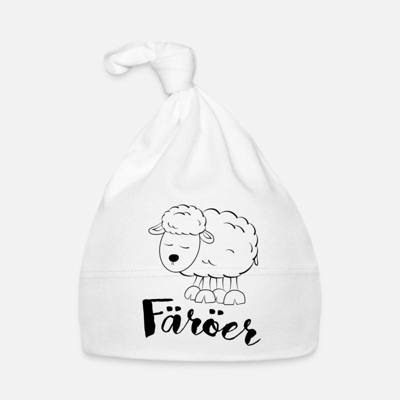 Färöer Schaf - Baby Bio-Mütze - Weiß