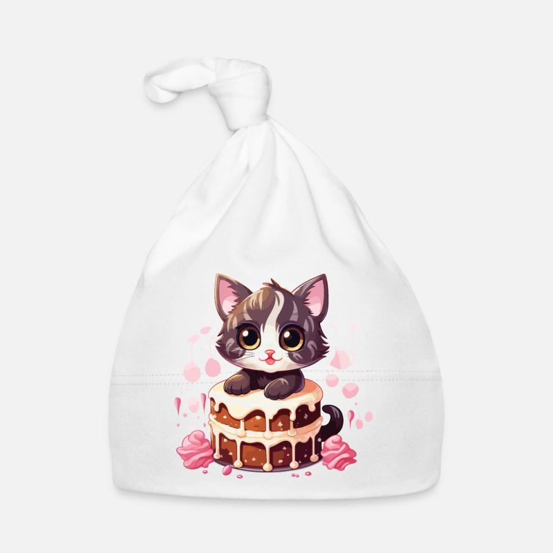 Gâteau De Chat Gâteau Dent Sucrée Cuisson Doux Drôle Bonnet bio Bébé