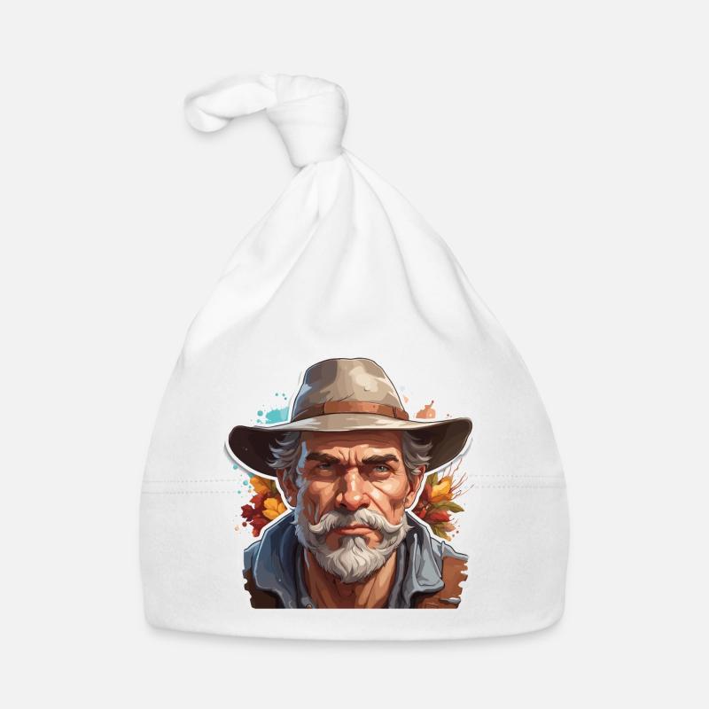 Farmer / Bauer / Ernte / Anbau / Bauernhof / Erde Baby Bio-Mütze