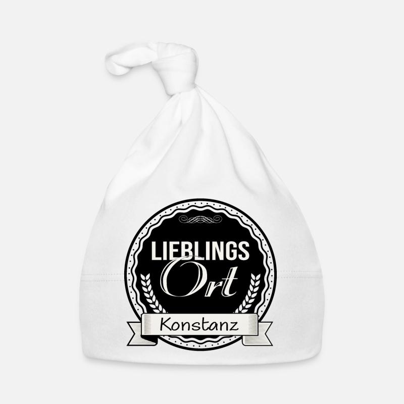 Lieblingsort Konstanz - Baby Bio-Mütze - Weiß