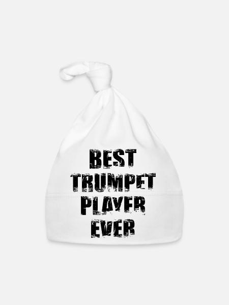 Bester Trompeter - Baby Bio-Mütze - Weiß - Vorne