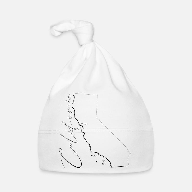 California (USA) | Map | Shadow Script Organic Baby Cap