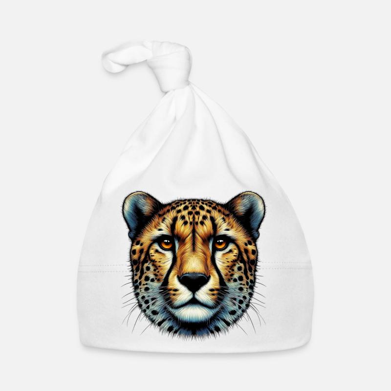 Cheetah Organic Baby Cap