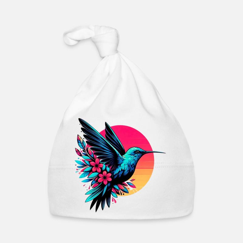Kolibri - Baby Bio-Mütze - Weiß