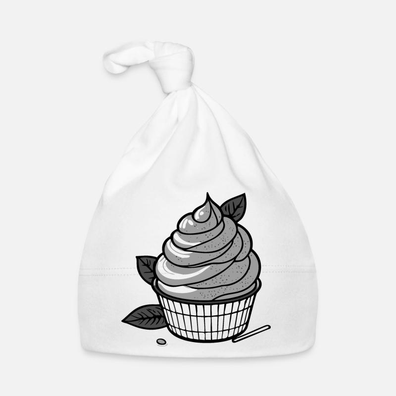 Crème glacée au matcha - Bonnet bio Bébé - blanc