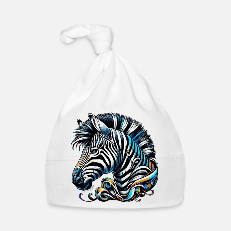 Zebra Organic Baby Cap