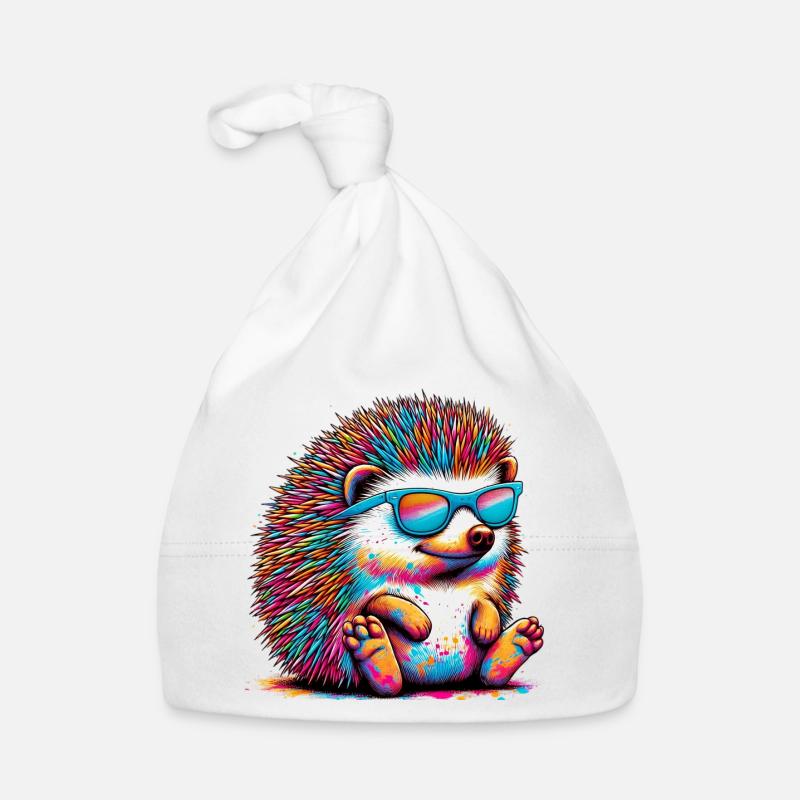 Hérisson avec lunettes de soleil Bonnet bio Bébé