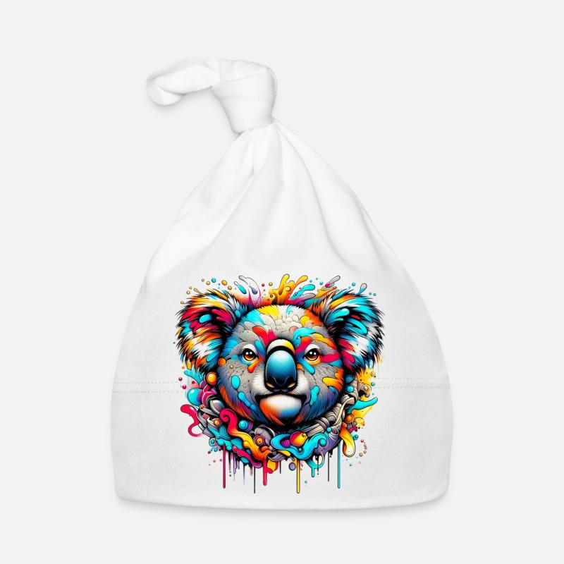 Koala - Baby Bio-Mütze - Weiß