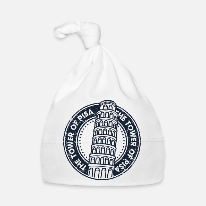 Pisa Tower Abzeichen Emblem Baby Bio-Mütze