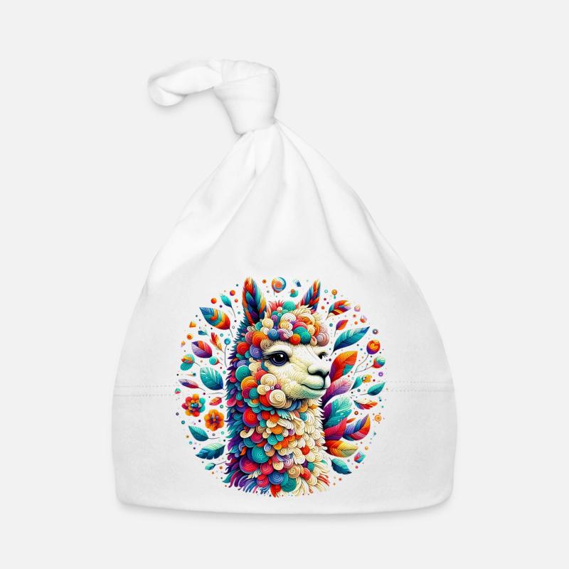 Alpaga - Bonnet bio Bébé - blanc
