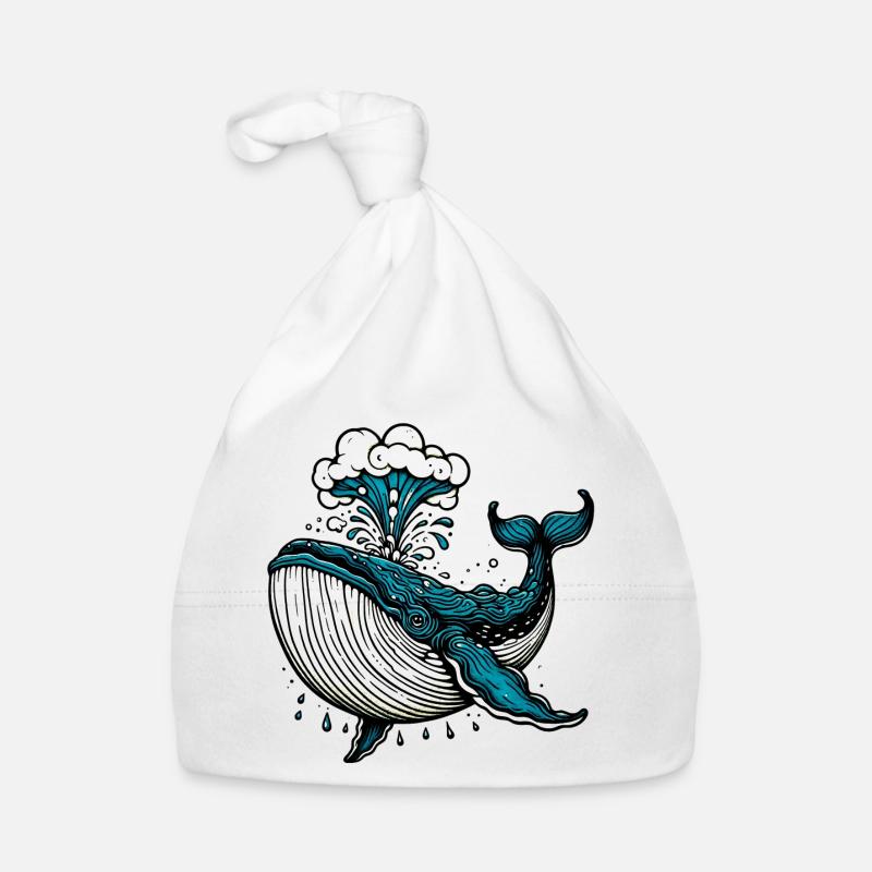 Wal - Baby Bio-Mütze - Weiß