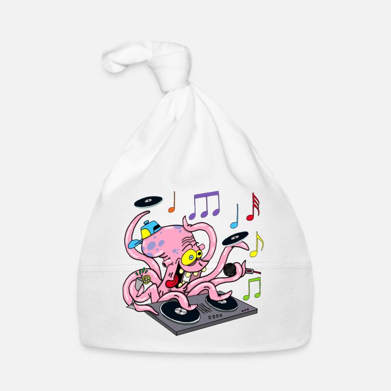 Pieuvre deejay Bonnet bio Bébé