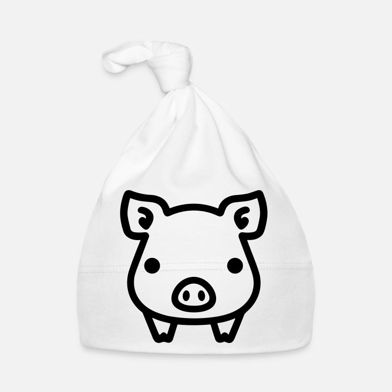 maiale Cappellino ecologico per neonato