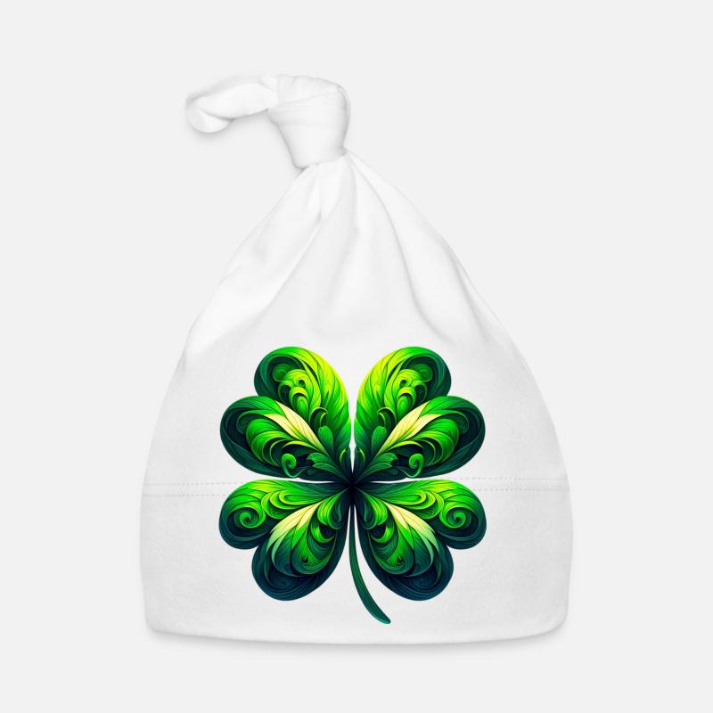 Four-leaf clover Organic Baby Cap