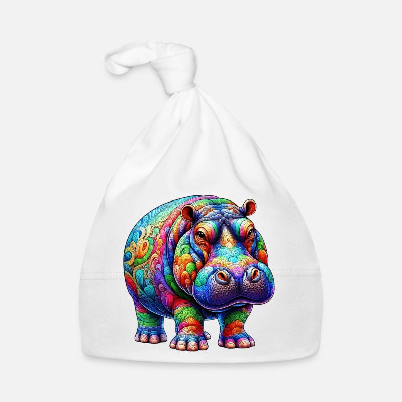 Hippopotame Bonnet bio Bébé