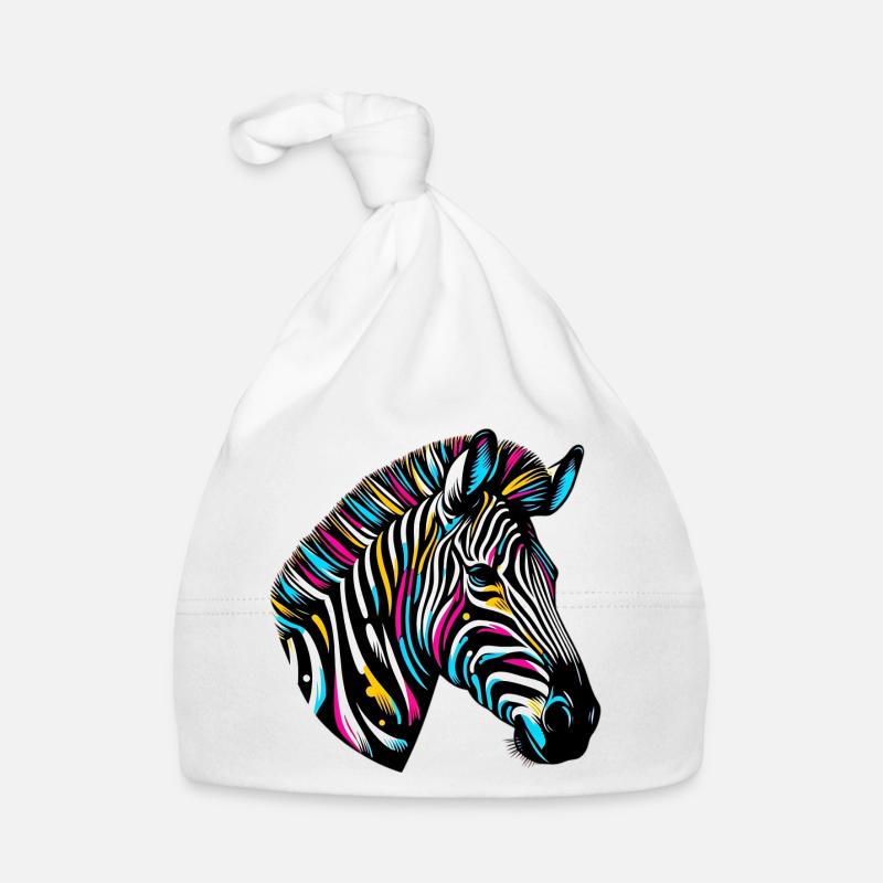 Zebra Baby Bio-Mütze