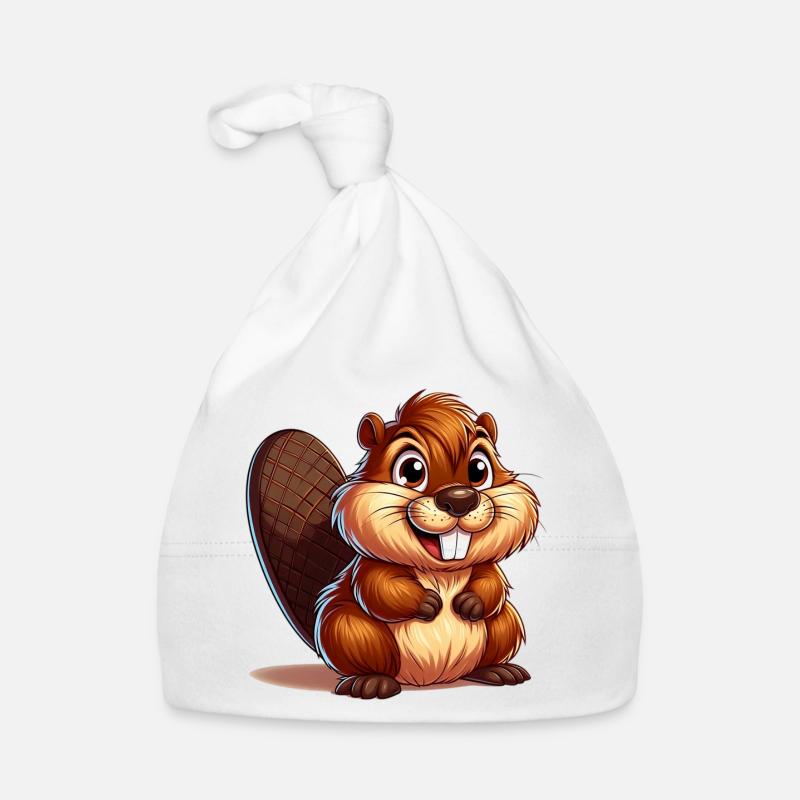 Beaver Organic Baby Cap