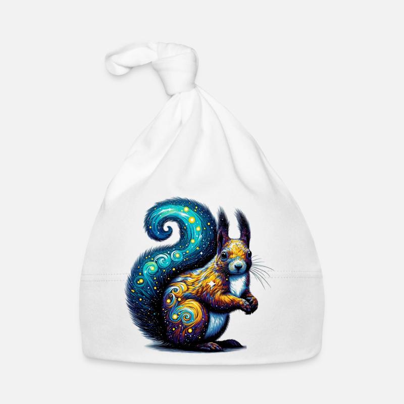 Squirrel Organic Baby Cap
